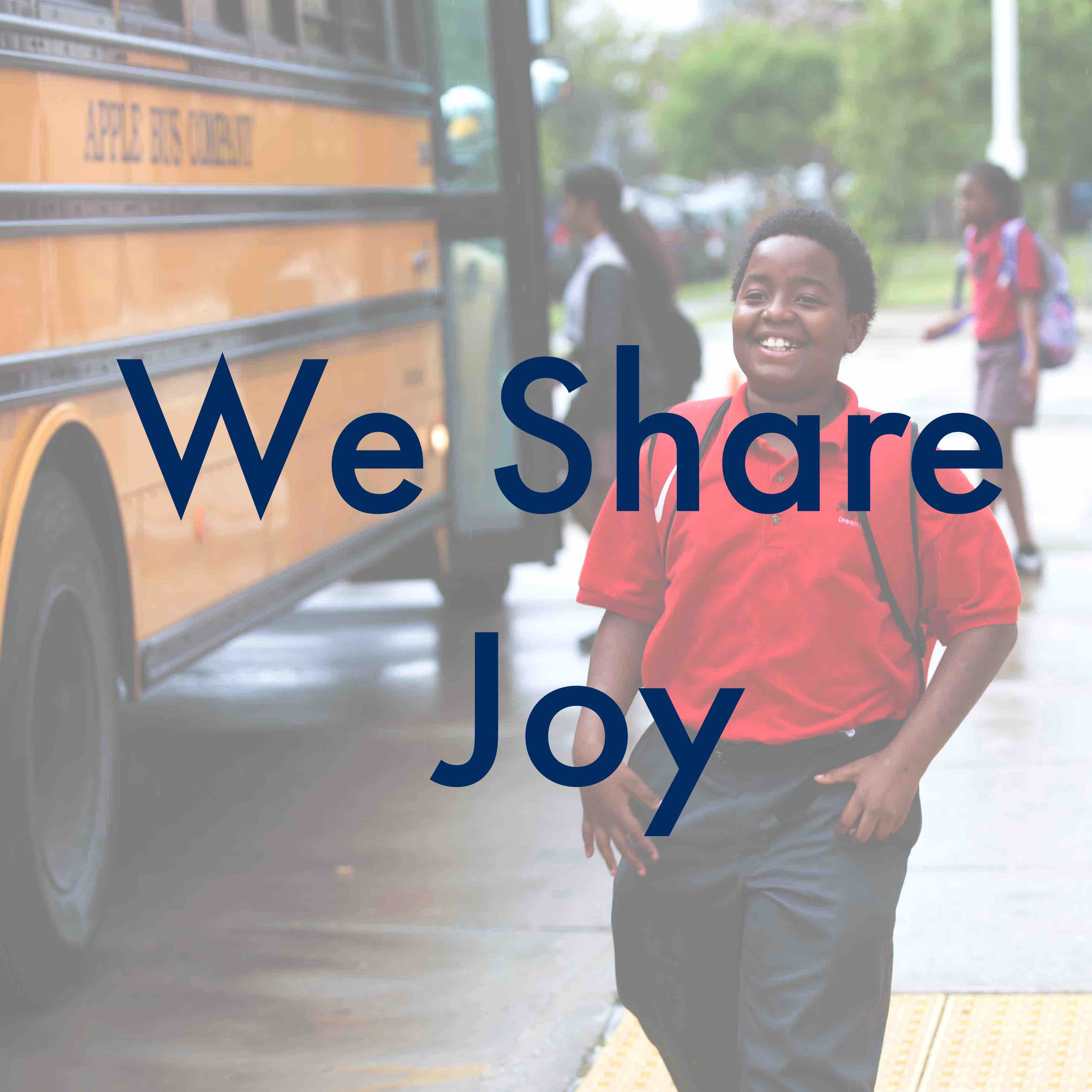 We Share Joy w text