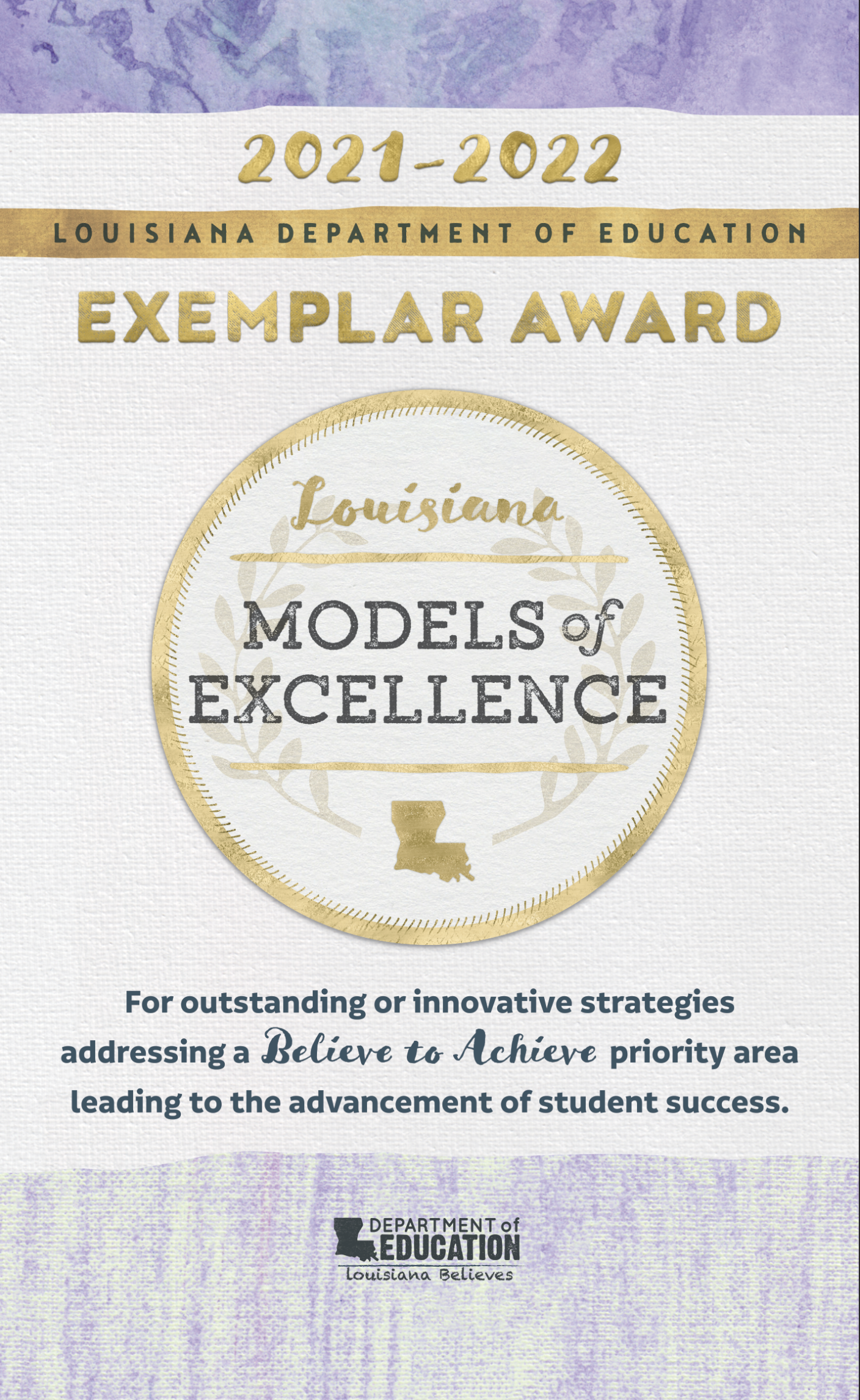 Models of Excellence 2021-2022 Pennant Banner (3×5) PROOF